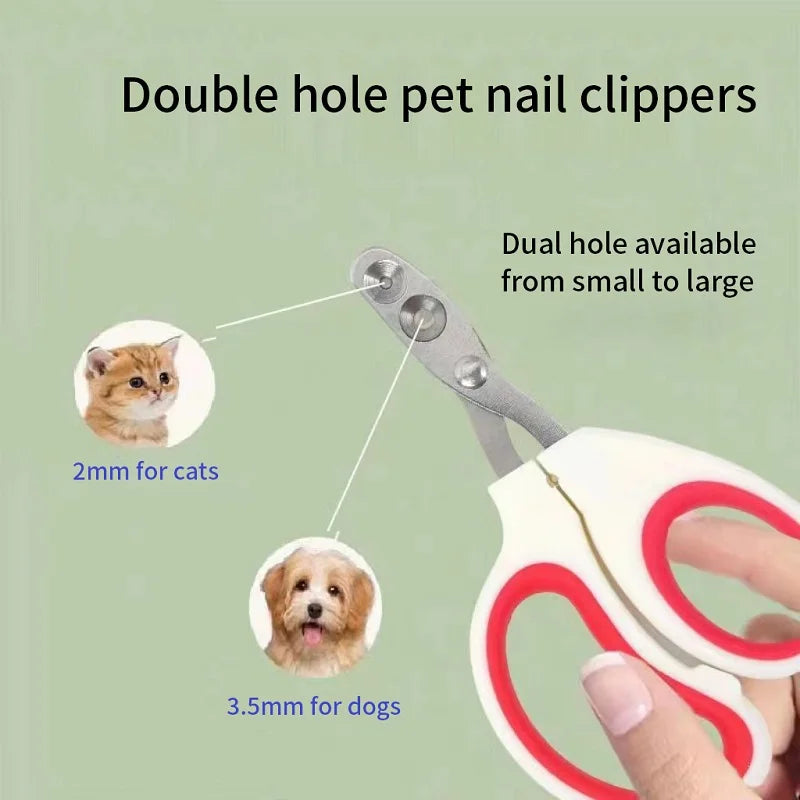 Cortador de unhas profissional para gatos pequenos, cortador de aço inoxidável para cães e gatos pequenos, cortador de unhas para animais de estimação, aparador