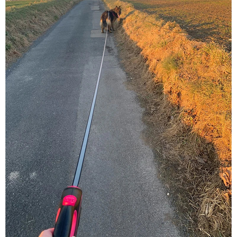 Coleira retrátil para cães, 3m, 5m, acessórios para cães pequenos e grandes, ajustável, durável, caminhada, corda de buldogue, shih tzu, Husky e Golden