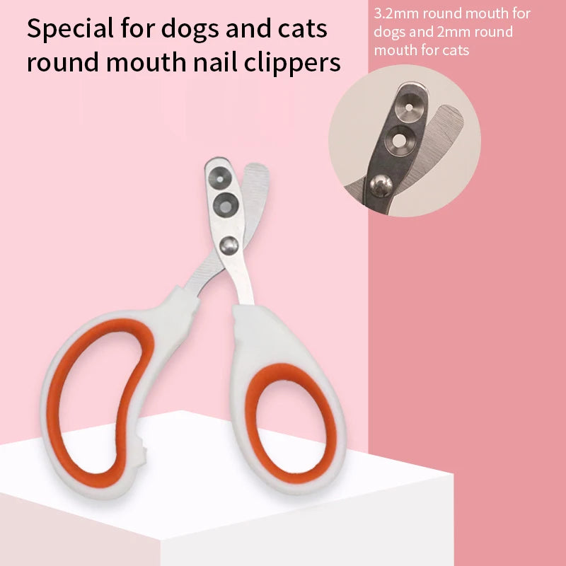 Cortador de unhas profissional para gatos pequenos, cortador de aço inoxidável para cães e gatos pequenos, cortador de unhas para animais de estimação, aparador