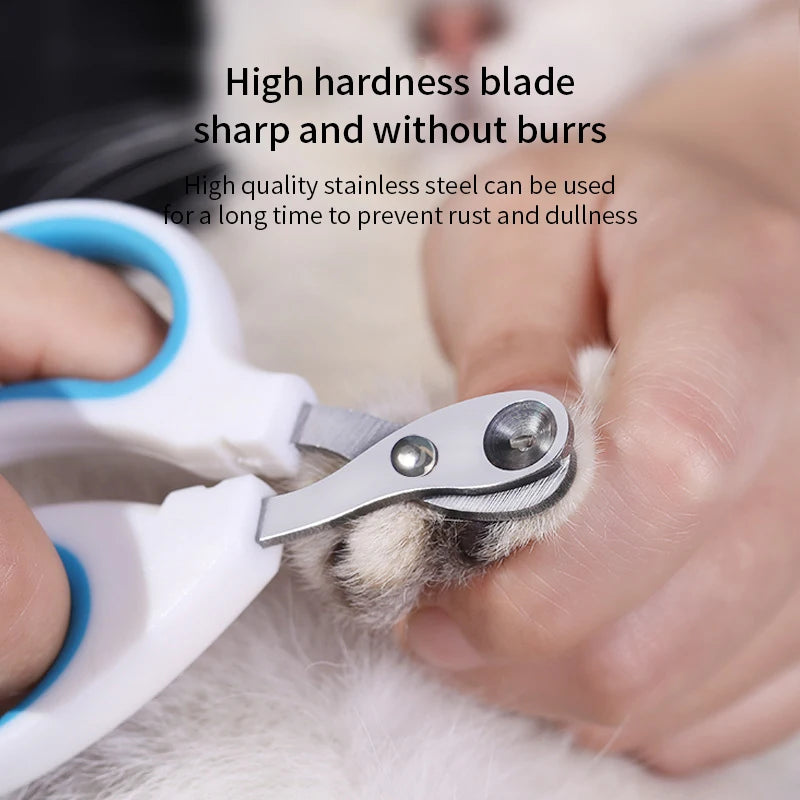 Cortador de unhas profissional para gatos pequenos, cortador de aço inoxidável para cães e gatos pequenos, cortador de unhas para animais de estimação, aparador